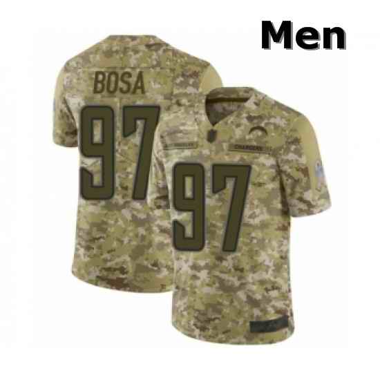 Men Los Angeles Chargers 97 Joey Bosa Limited Camo 2018 Salute to Service Football Jersey